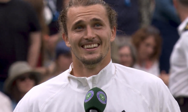 Alexander Zverev (via x @wimbledon).