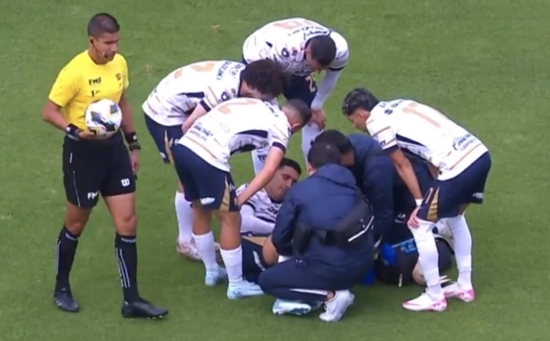 Leo Suárez lesionado. Pumas. (via x: tudn)