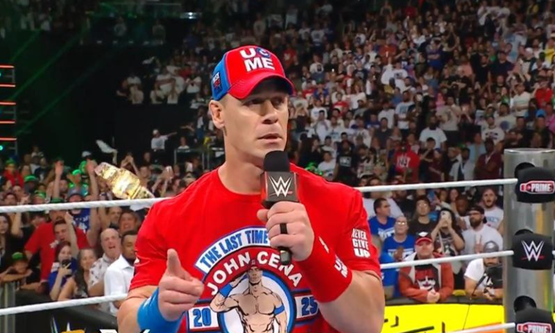 Foto: X-@WWE / Jonh Cena dio a conocer que en 2025 pondrá punto final a su carrera en la WWE