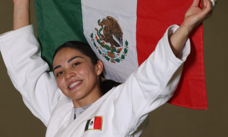 Judoca mexicana, Paulina Martínez, amarra su boleto a Paris 2024 Foto: X-CONADE / Paulina Martínez, judoca mexicana que participará en los Juegos Olímpicos de Paris 2024