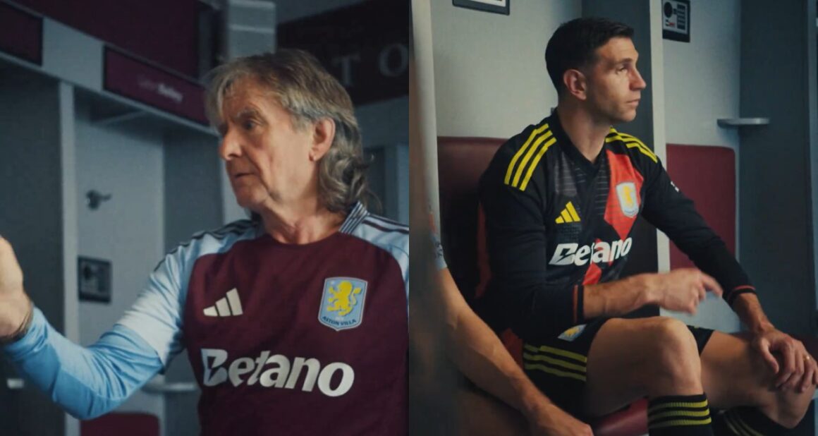 Black Sabbath y 'Dibu' Martínez presentan la camiseta del Aston Villa Black Sabbath y 'Dibu' Martínez presentan la camiseta del Aston Villa