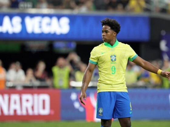 Eliminatorias Conmebol 2026: Así se jugará la jornada 12 Endrick con la Selección de Brasil en las Eliminatorias CONMEBOL. EFE/EPA/ALLISON DINNER