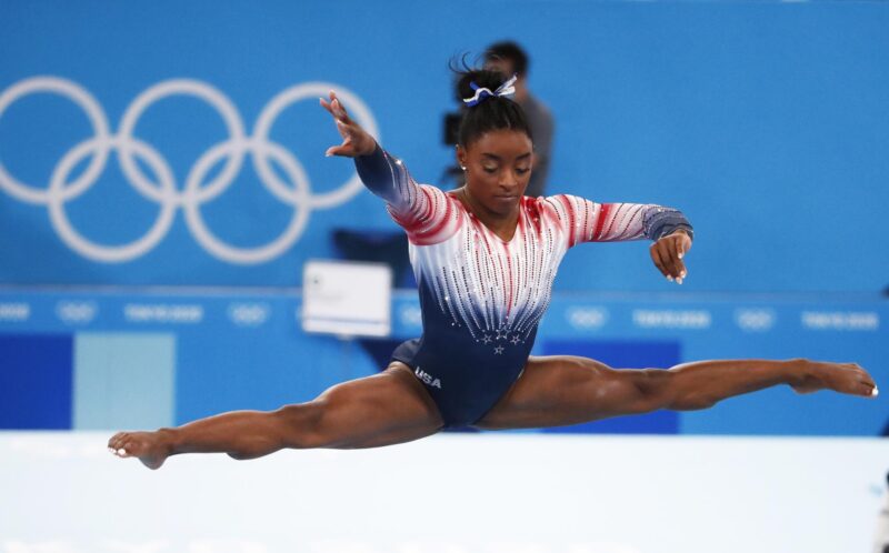 Simone Biles, durante los Juegos de Toki. EFE/EPA/TATYANA ZENKOVICH/Archivo