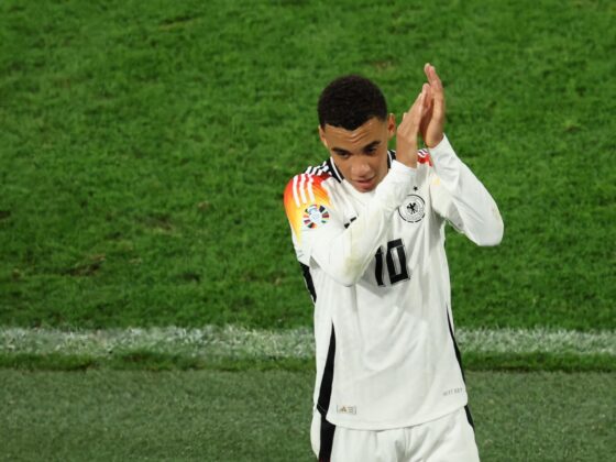 Alemania golea y convence ante Hungría en la UEFA Nations League El jugador aleman Jamal Musiala durante un partido de la Eurocopa. (Alemania) EFE/EPA/GEORGI LICOVSKI