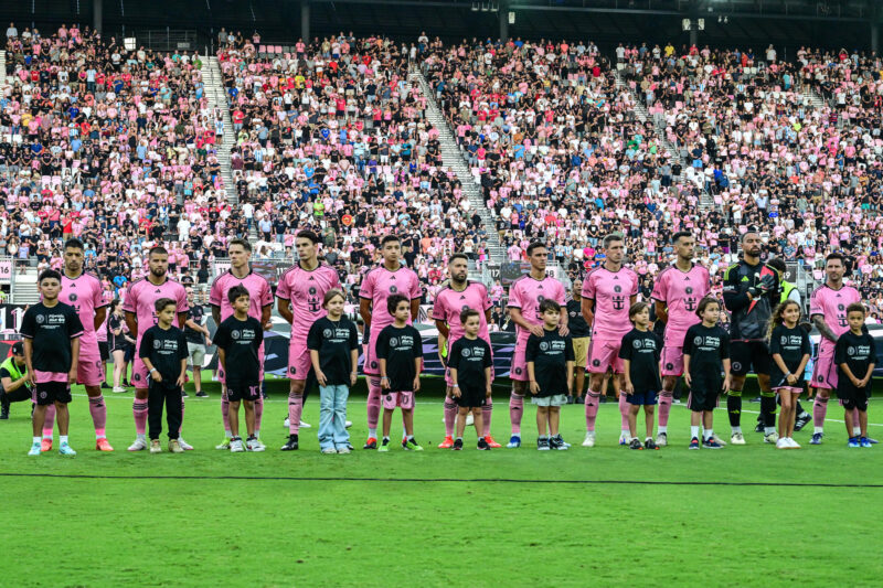 El equipo Inter Miami posa antes del inicio de un partido de fútbol de la Major League Soccer (MLS), en una imagen de archivo. EFE/ Giorgio Viera
