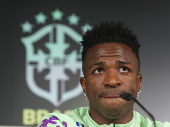 Vinícius Júnior pierde poder en la carrera por el Balón de Oro Fotografía de archivo en la que se registró al delantero de la selección brasileña de fútbol Vinicius Jr. EFE/Kiko Huesca