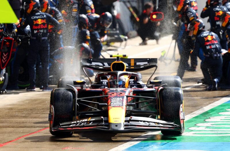 El mexicano Sergio "Checo" Pérez (Red Bull) en Silverstone, Reino Unido. EFE/EPA/ANDREW BOYERS / POOL
