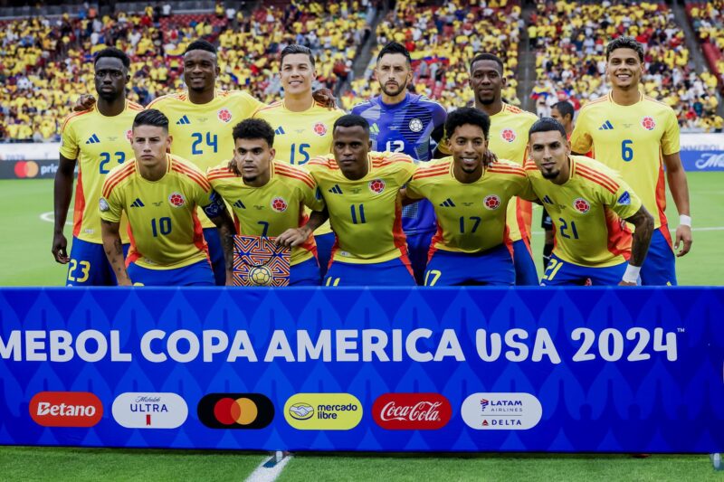 Sin James y con Messi, el equipo de las Semifinales de la Copa América El equipo titular de Colombia que se impuso por 5-0 a Panamá en los cuartos de final de la Copa América fue registrado el pasado 6 de julio en el estadio State Farm de Glendale (Arizona, EE.UU.). EFE/John G. Mabanglo