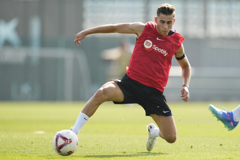 -El centrocampista del FC Barcelona, Fermín López, en foto de archivo de Alejandro García. EFE