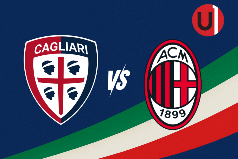 Serie A: Cagliari vs. AC Milan. Unanimo Deportes.